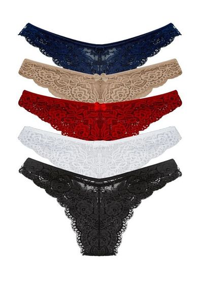 GECKO COLLECTION Γυναικεία εσώρουχα Brazilian Lace Πακέτο 6