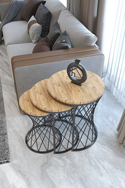 HAUSEV Hasır C Model Zigon Sehpa (statik Atlantik Çam )