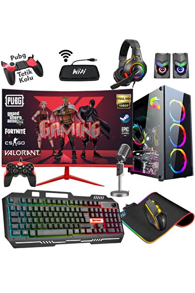 Zeiron Fx85 I5-3470 16gb 256gb Ssd+1tb Hdd Gtx1050ti 23.8" Curved Oyuncu Masaüstü Bilgisayar