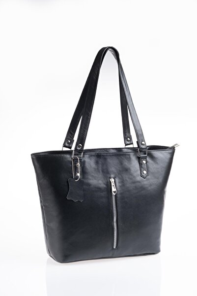 DERİNSS Dkb579 Genuine Leather Black Women's Hand and Shoulder Bag