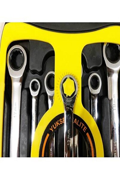 Hell Cırcırlı Kombine Anahtar Seti 7 Li Düz Ve Cırcırlı / 8:19 Mm