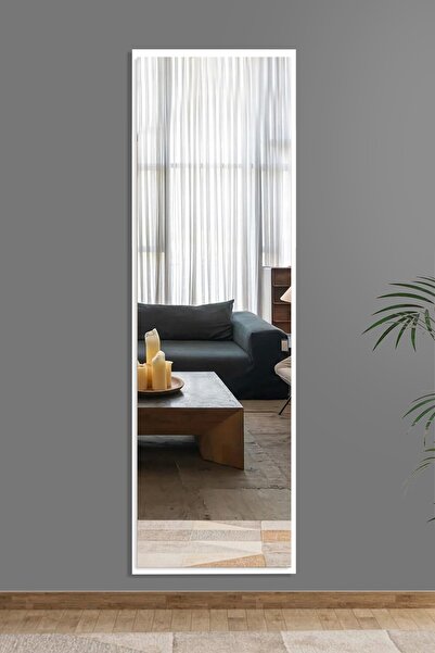 nysamo 50x150 Cm Beyaz Boy Ayna Antre Koridor Konsol Duvar Salon Banyo Wc Ofi...