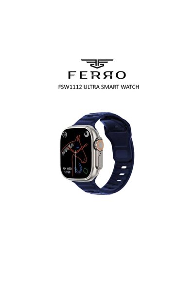 FERRO Watch Ultra Android Ve Ios Uyumlu Akıllı Saat 2 Yıl Garantili Macit Saat Güvencesiyle Fsw1112