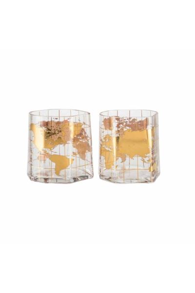 Paşabahçe مجموعة أكواب الويسكي العالمية المكونة من قطعتين