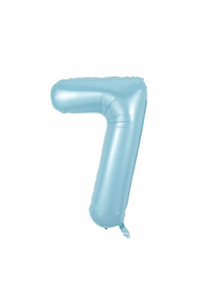 Deniz Party Store Blue 7 Years Old Foil Balloon 34 Inch 76-80 Cm