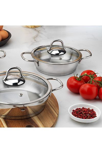 Schafer 6 Para Eva Steel Pan Set - Inox