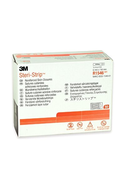 3M Steri-strip Dikiş Bandı 6mm X 100mm R1546 50 Poşet 1 Kutu