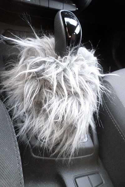 Işır Gear Shift Ornament, Gear Plush Gray White