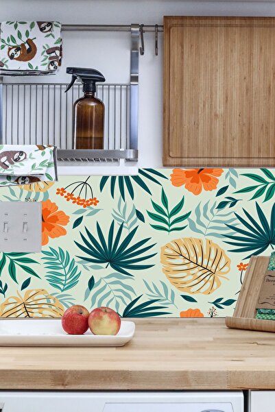 DECORIO HOME Mutfak Tezgah Arası & Banyo Fayans Kendinden Yapışkanlı Folyo Kaplama Sticker