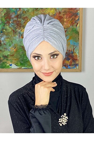 BUTİKAMBAR Sultan Model Gümüş Simli Büzgülü Dış Bone