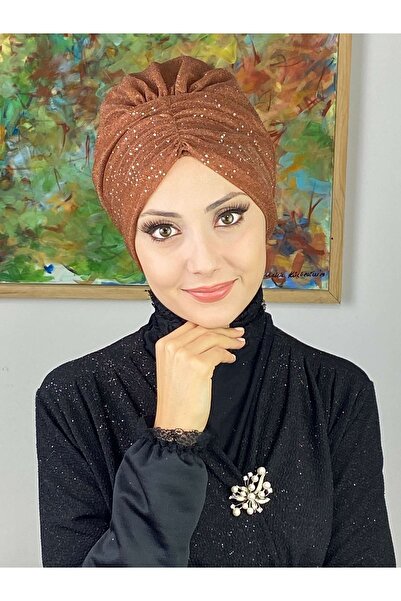 BUTİKAMBAR Sultan Model Açık Bakır Simli Büzgülü Dış Bone