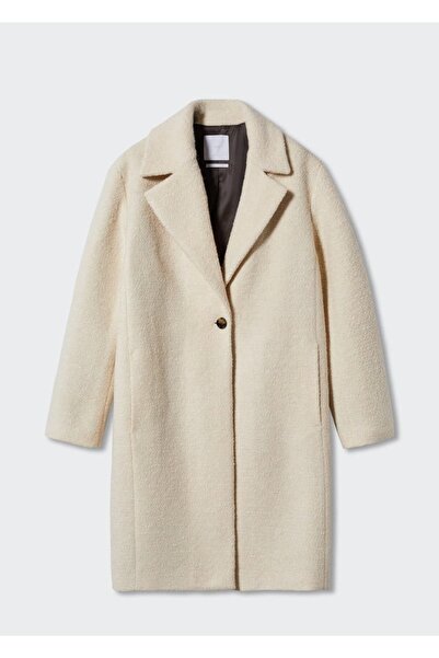 MANGO Woman Curly Woolen Coat