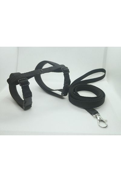 hebmeyy Cat Chest and Waist Collar, Adjustable Chest Collar and Leash Set of 2