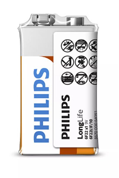 Philips Çinko 9v Pil 6f22l1f10