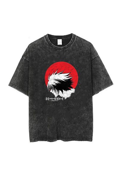 Touz Death Note L Unisex Washable Vintage T-shirt