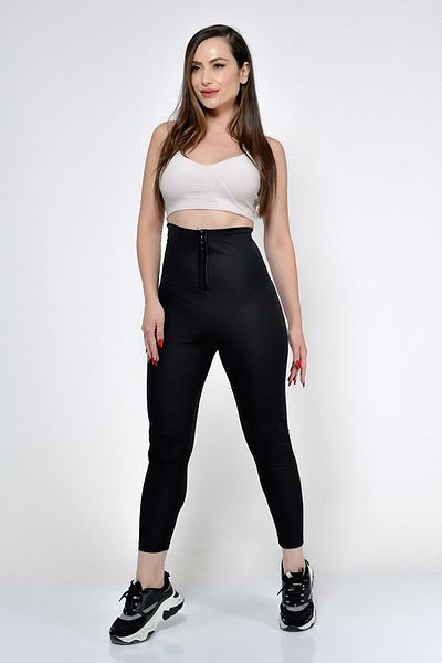 Ladies High Waist Tight-Fitting Long Sauna Pants, Sweatpants