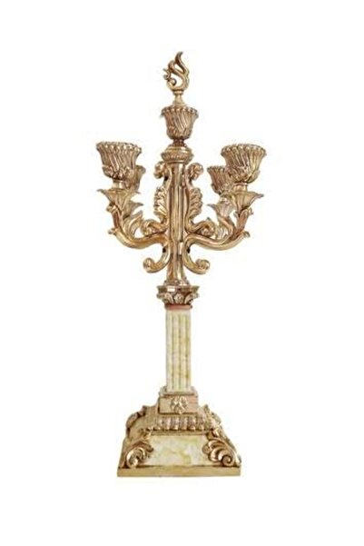 Fly Dekoratif Ürünler > Salon Takımları - 4 Kollu Dekoratif Şamdan 48x19x13 c...