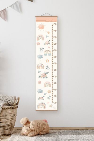 - Dekoratif Hayal Evreni Çocuk Odası Kanvas Boyölçer