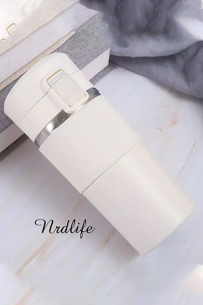 NRDLİFE Locked Double Layer Stainless Steel 400 Ml Thermos Cup Mug Vehicle Coffee Tea Hand Thermos