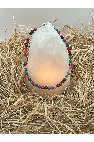 Hobimos 100% Natural Stone Necklace 8mm Chakra Stone