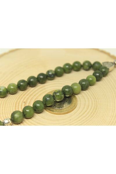 Yasamtohumu Jade Stone Hazel Mărgele de rugăciune 8mm cu cutie de lemn