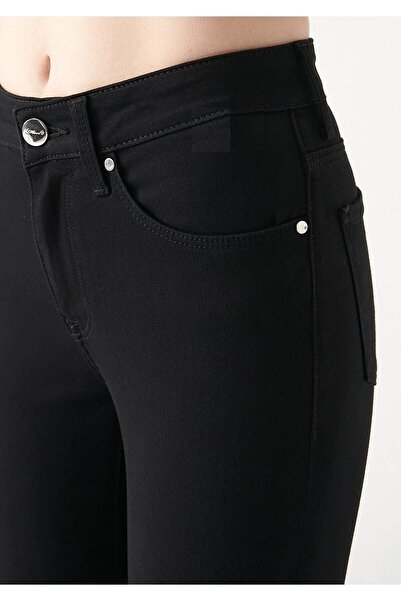 Trn JNS Lucy E.x.t.r.a Μαύρο ψηλόμεσο τζιν παντελόνι Colorfast μαύρο τζιν (συλλέκτης)