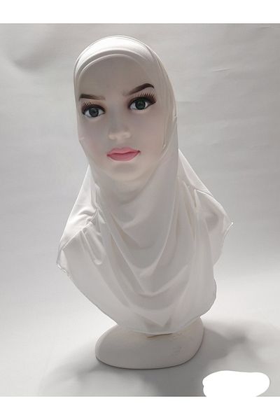 erasra class Παιδικό έτοιμο κασκόλ Hijab Ecru