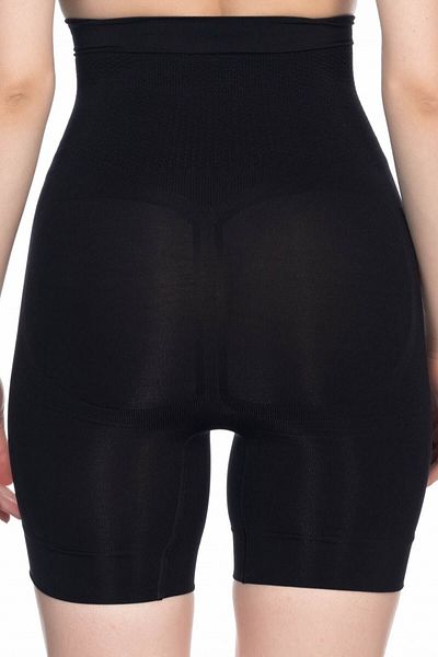 by İGP Corset negru fără sudură pentru femei, cu talie înaltă, cu picioare lungi