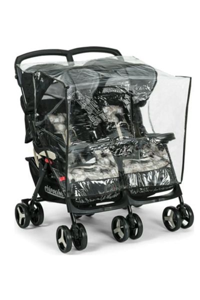 MorBebe Twin Baby Stroller Rain Cover Side by Side Model Baby Stroller Protection