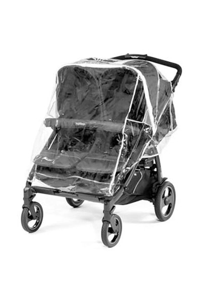 MorBebe Twin Baby Stroller Rain Cover Side by Side Model Baby Stroller Protection
