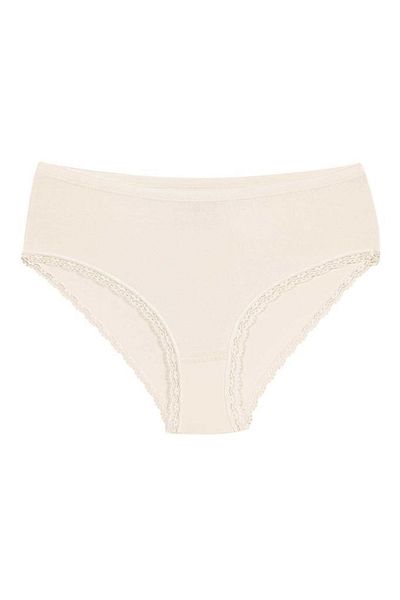 YILDIZ 12 Pieces Lycra Lace Bato Panties Ecru 3752