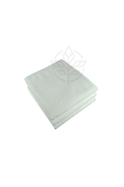 XAMANTHA 3 Piece Microfiber 50 x 90 White Sports Towel Hand Towel Barber Hairdresser Towel