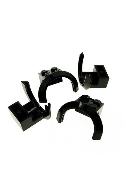 LEGO Technic Custom Accessory Vehicle Mudguard 4 X 2 X 1 Long Mudguard Black 4 Pieces Will Be Sent