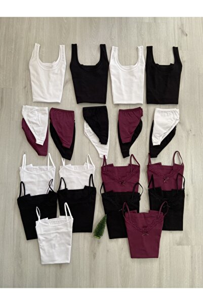 ParisTrend Kadın Penye Atlet Külot Çeyiz Seti