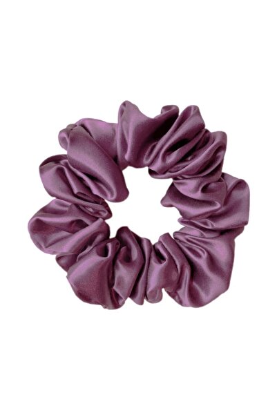 Vipfoni 2 Pack Lilac Satin Hair Rubber Bagel Buckle