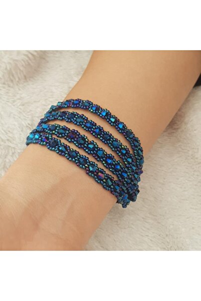 Handmade By HLY Handmade Blue Multiple Bracelet