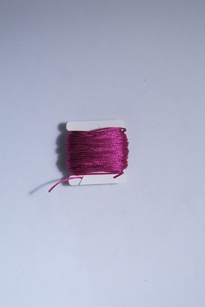 Eskişehir hobi sanat 1 mm 10 μέτρα λεπτό Microcord αλεξίπτωτο κορδόνι φούξια χρώμα κολιέ βραχιόλι κοσμήματα σχέδιο κλωστή