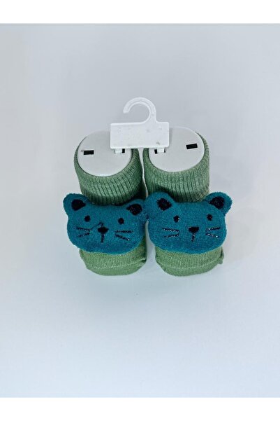 BATU GİYİM Baby Booties Socks with Toys 0-6 Months