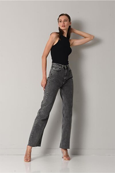 Ramrod Women's Non-Fading Smoked High Waist Wide Leg Jeans Palazzo Jeans