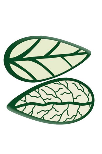 Dr. Gusto Gusto Decor - Chocolate Colored Small Leaf