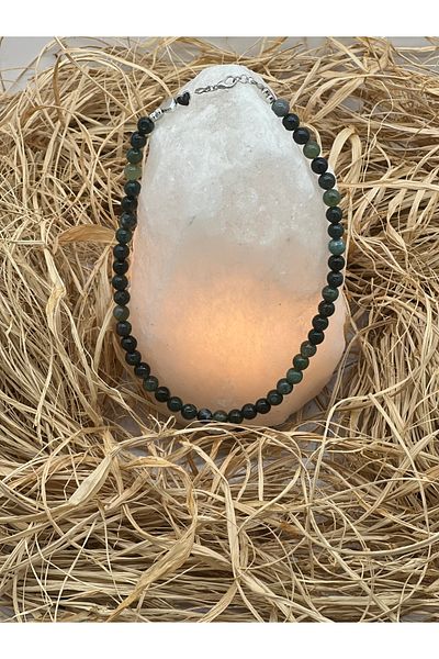 Hobimos 100% Natural Stone Necklace 8mm Apatite Stone