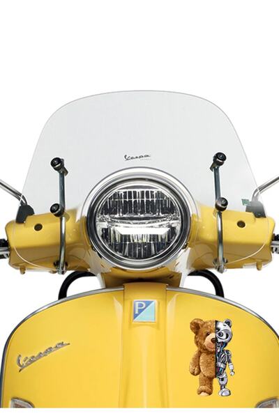 MegaSticker Terminator Teddy Bear Αυτοκόλλητο Αυτοκινήτου, Μοτοσικλέτας, Παρμπρίζ, Κράνος, Laptop 14x8 cm