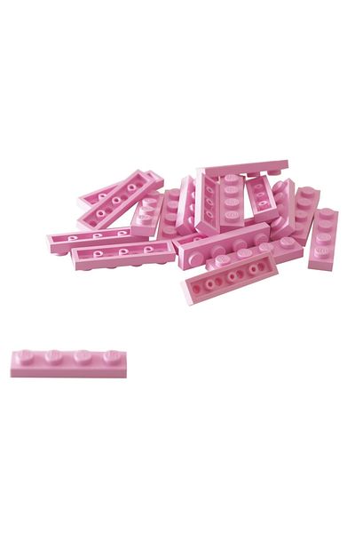 LEGO Original Moc Custom Accessory Creator Plate 1 X 4 Flat Brick Light Pink 8 Pieces Will Be Sent