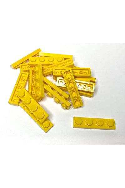 LEGO Moc Custom Accessory Creator Plate 1 X 4 Flat Brick Yellow 8 Pieces Will Be Sent