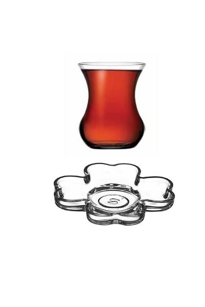 Paşabahçe Clover Tea Set Set 12 Piece Tea Set Set