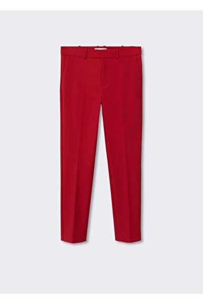 MANGO Woman Dar Kesim Kumaş Pantolon