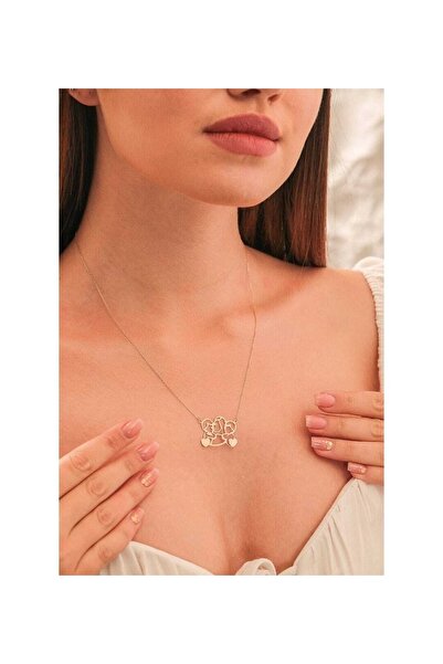 GÜMÜŞ Anne Ve Bebekleri Kişiye Özel Altın Kaplama Kolye