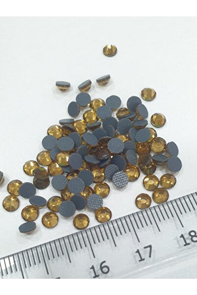 CRYSTALSHOP حجر دي إم سي هوت فيكس للكي Ss16 لون ذهبي - 25 جرام (800 قطعة)