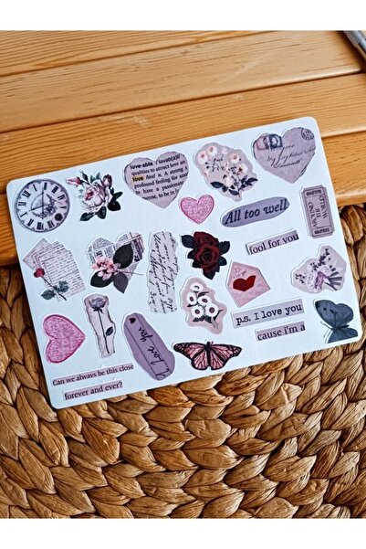 EyER Shoping Set naljepnica vintage oblika pogodan za bullet journal.