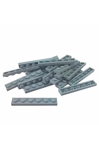 LEGO Original Moc Custom Accessory Creator Plate 1 X 6 Flat Brick Light Gray 4 Pieces Will Be Sent